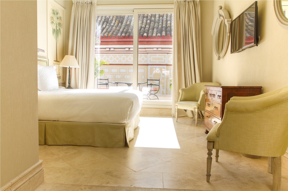 Chambre double avec terrasse de l'hotel La Casa del Poeta