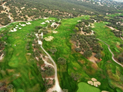 Vue aérienne du golf Real Sociedad